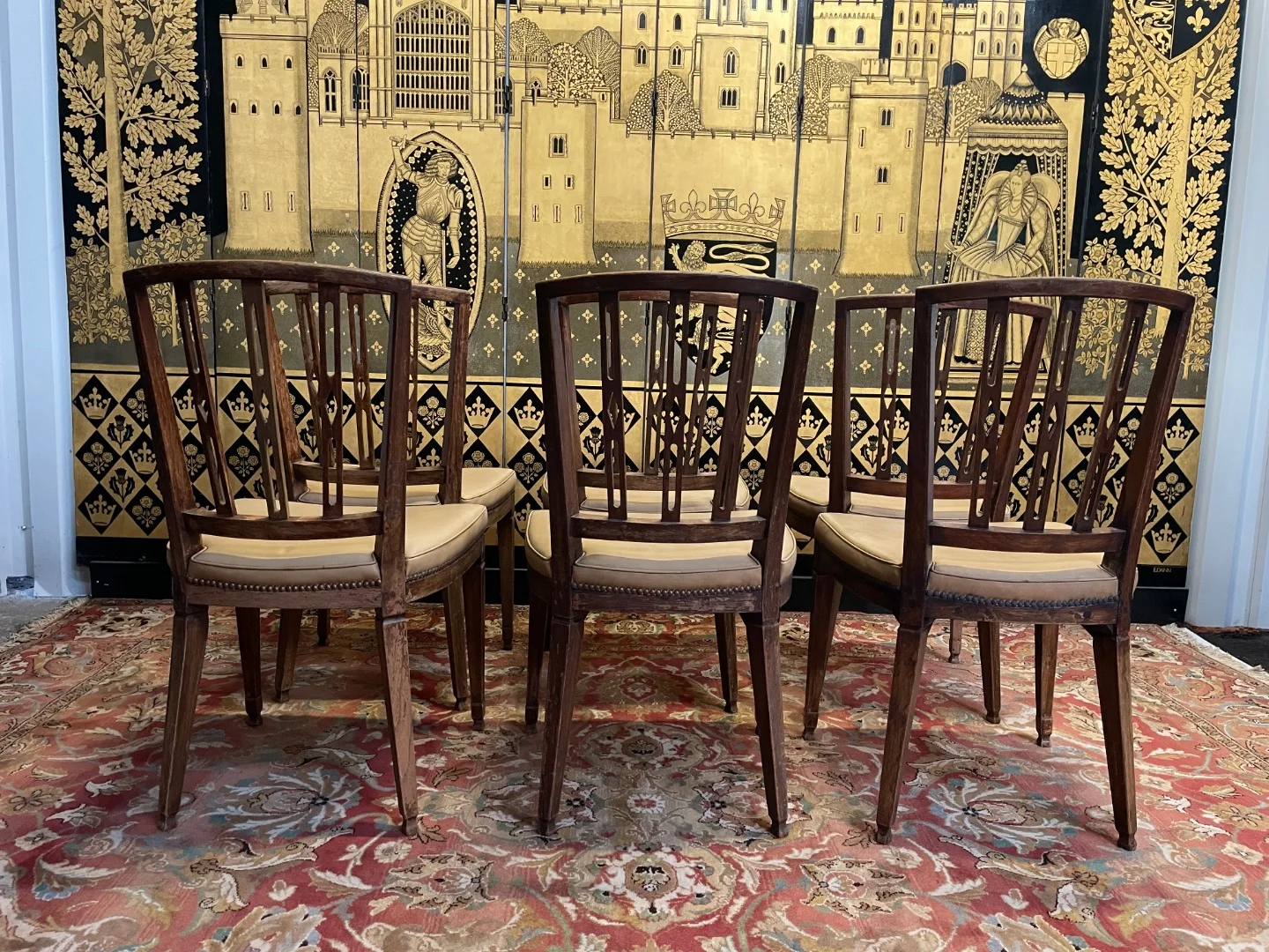 Set of 6 Louis XVI style chairs