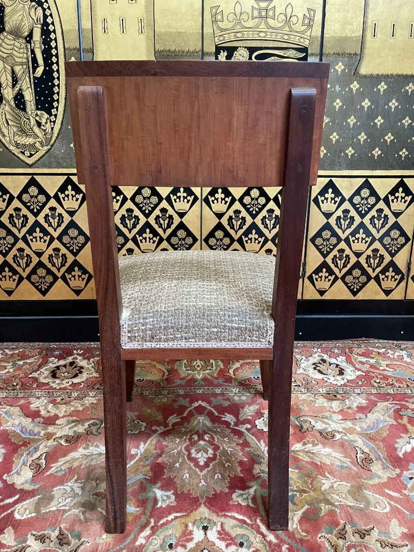 Set of 6 Art Deco chairs - 1950 in mahogany