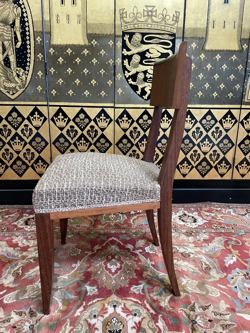Set of 6 Art Deco chairs - 1950 in mahogany