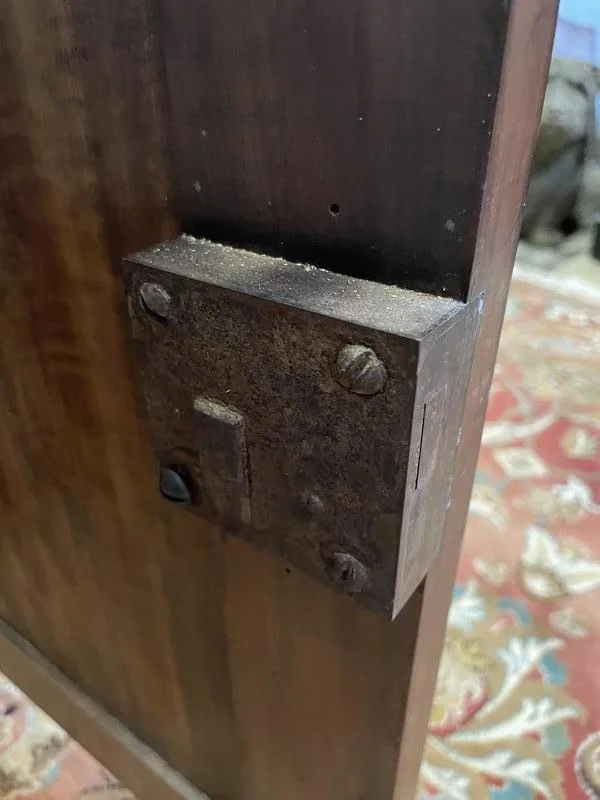 Renaissance style corner cupboard