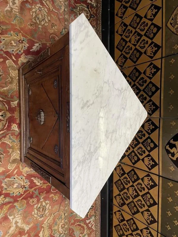 Renaissance style corner cupboard