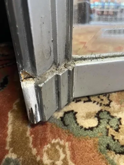 Art Deco silver mirror