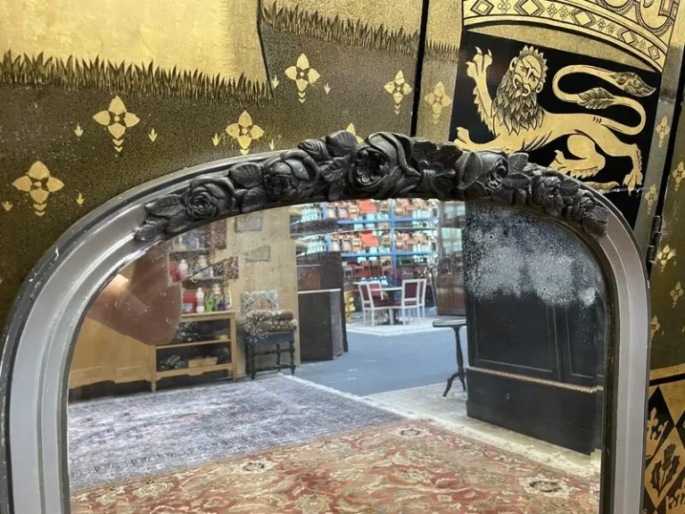 Art Deco silver mirror