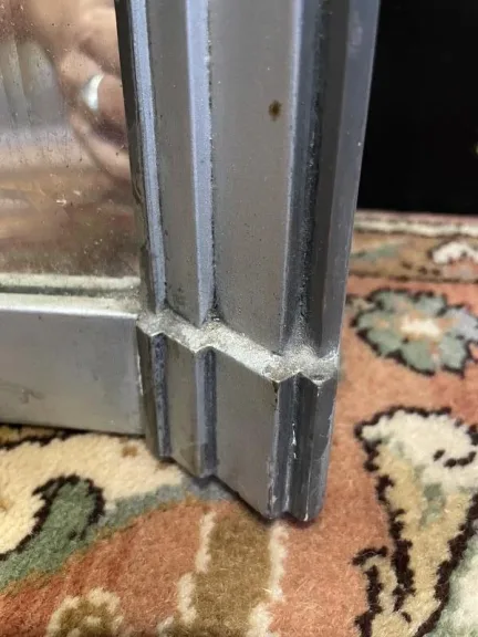 Art Deco silver mirror