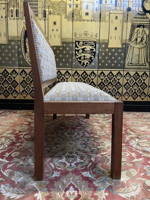 Bench - Solid oak bistro bench 1950