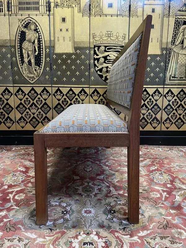 Bench - Solid oak bistro bench 1950