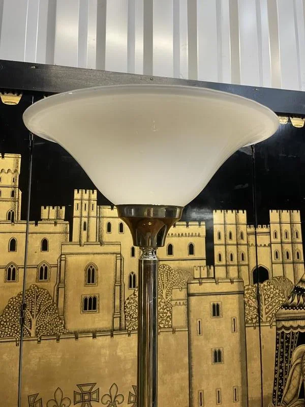 Paire de lampadaire en laiton