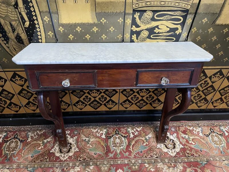 Console époque Napoléon III en acajou