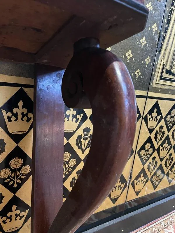 Console époque Napoléon III en acajou