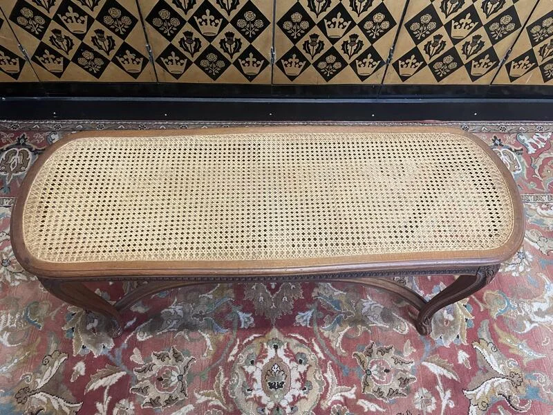 Bench - Louis XV cane piano bench