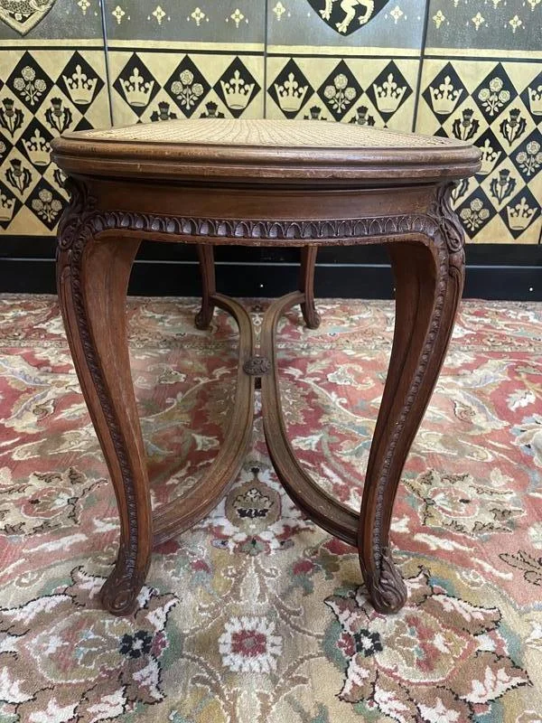 Bench - Louis XV cane piano bench