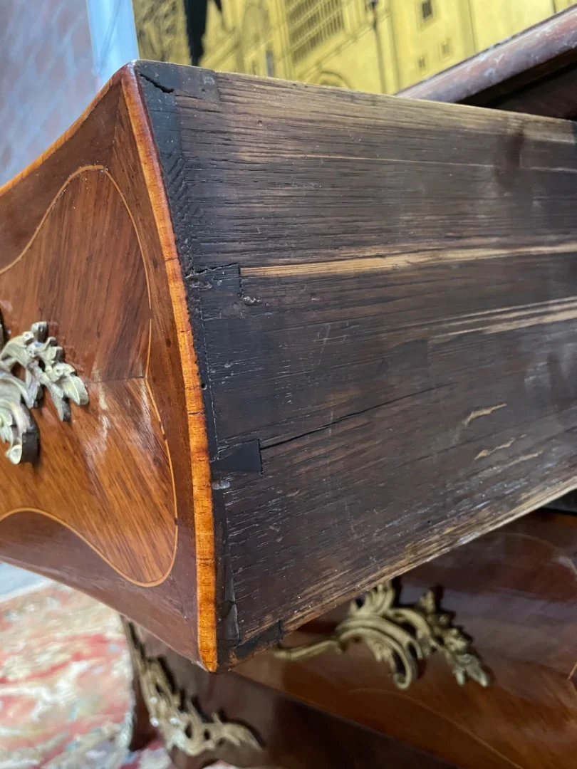 Louis XV style marquetry chest of drawers