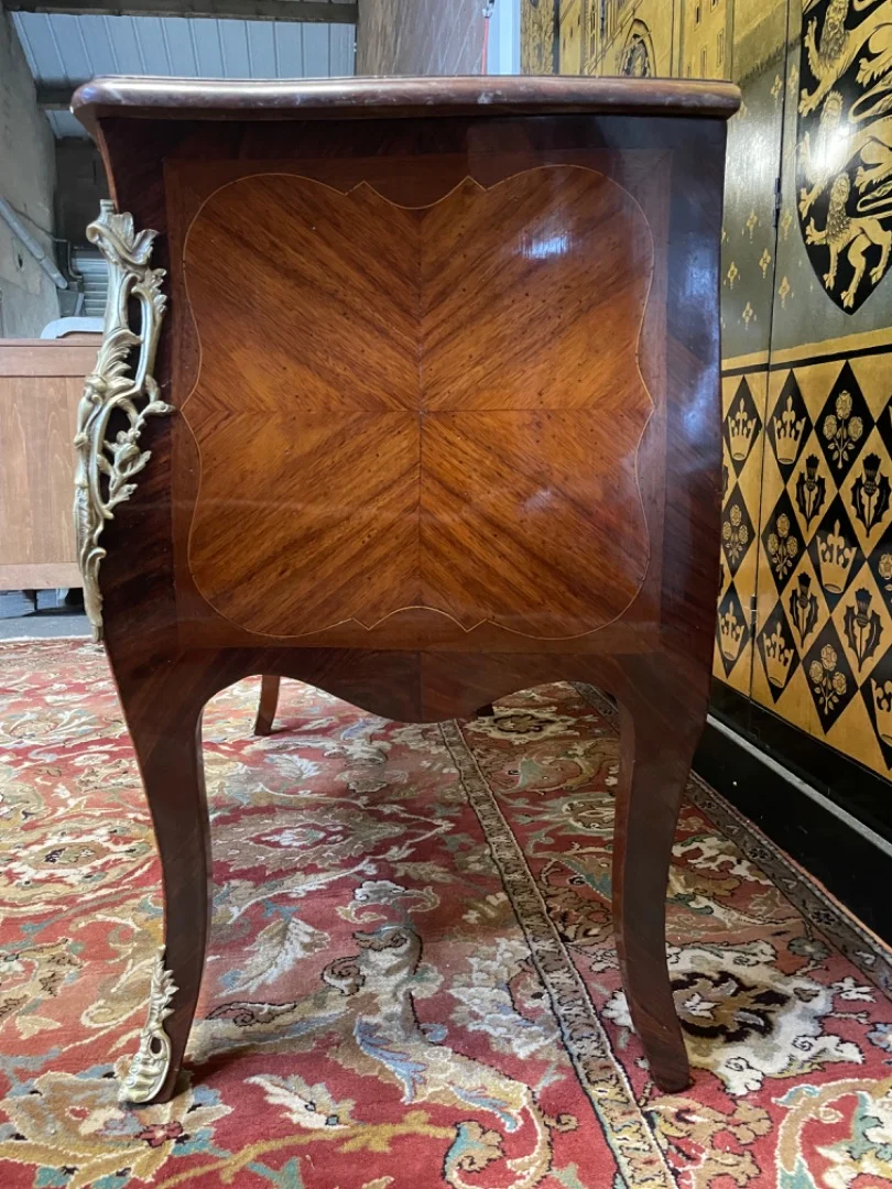 Louis XV style marquetry chest of drawers