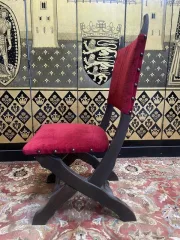 Suite de 6 chaises piètement X chêne
