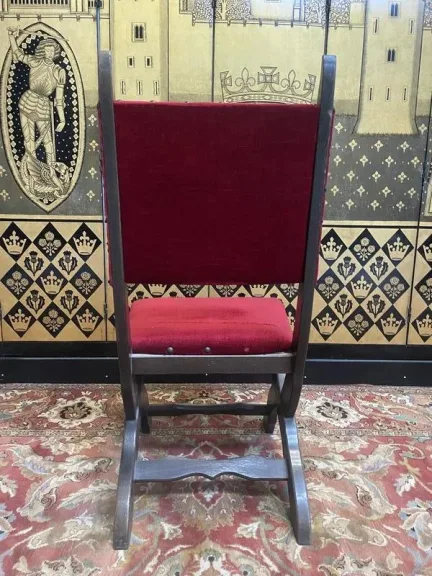 Suite de 6 chaises piètement X chêne