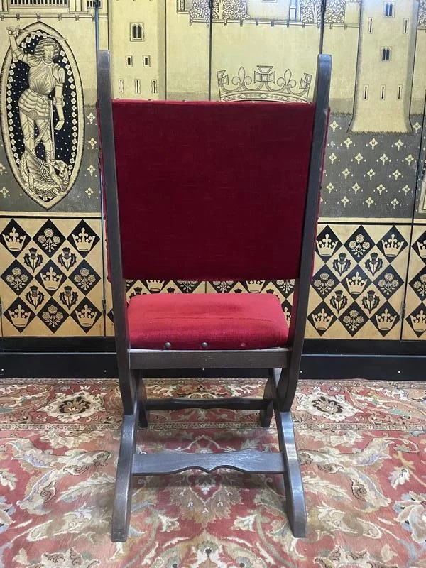 Suite de 6 chaises piètement X chêne