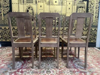 Set of 6 Art Deco chairs