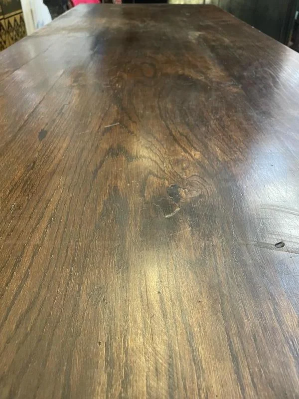 Table de ferme style Louis XIII en chêne massif
