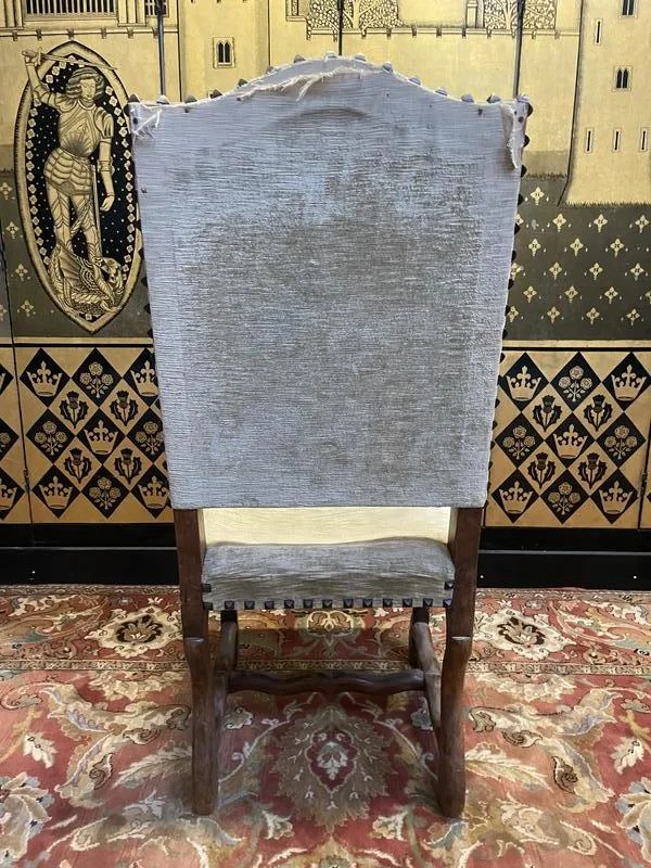 Suite de 6 chaises Louis XIII os de mouton