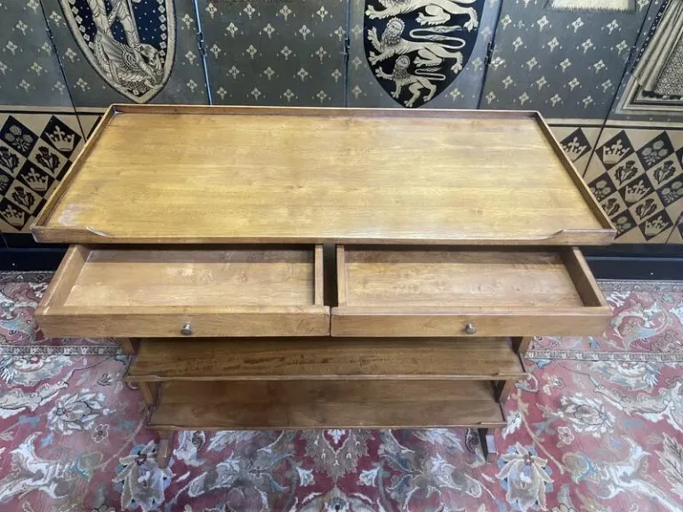 Console - Desserte - Étagère en acajou