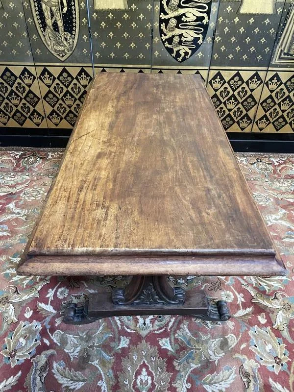 Art Nouveau style mahogany bistro table