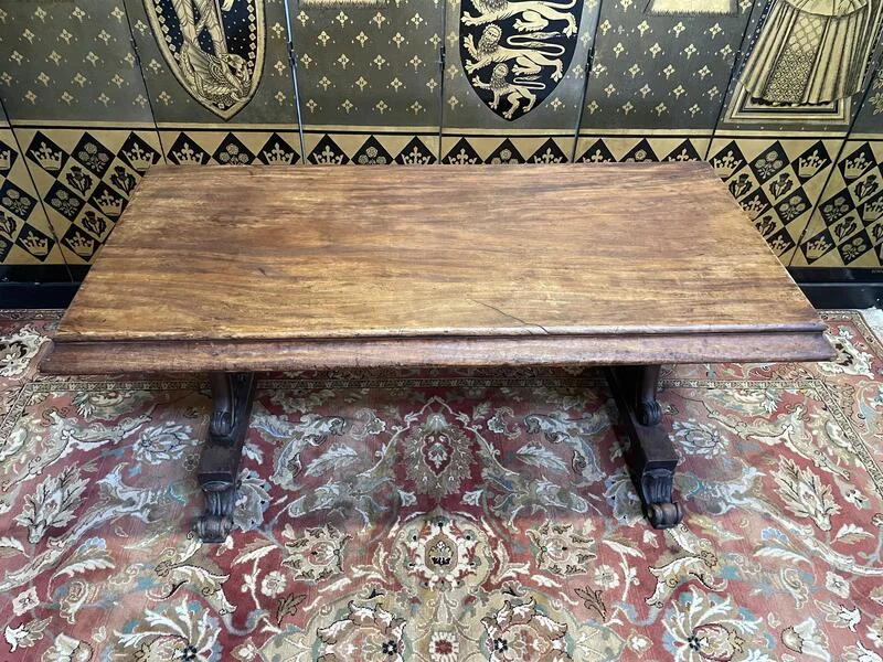 Art Nouveau style mahogany bistro table