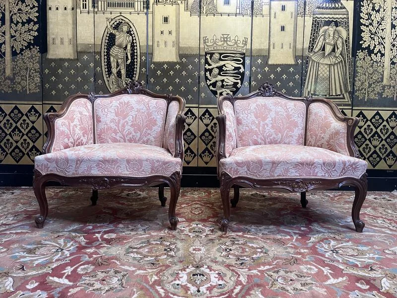 Paire de fauteuils Louis XV - Rocailles