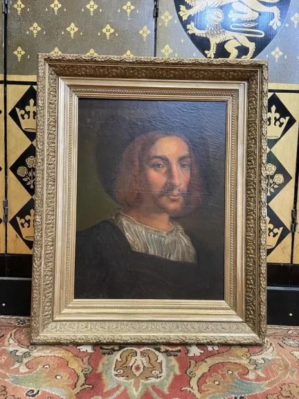 Oil portrait of a Bourbon