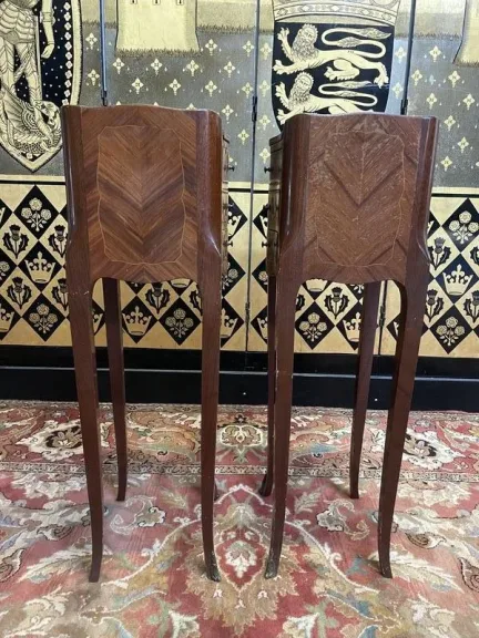 Pair of Louis XV-Transition style bedside tables