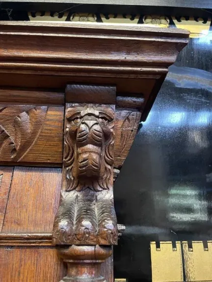 Renaissance style mirror - Haute époque in oak