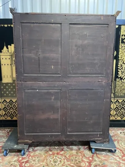 Bibliothèque - Vitrine anglaise en acajou