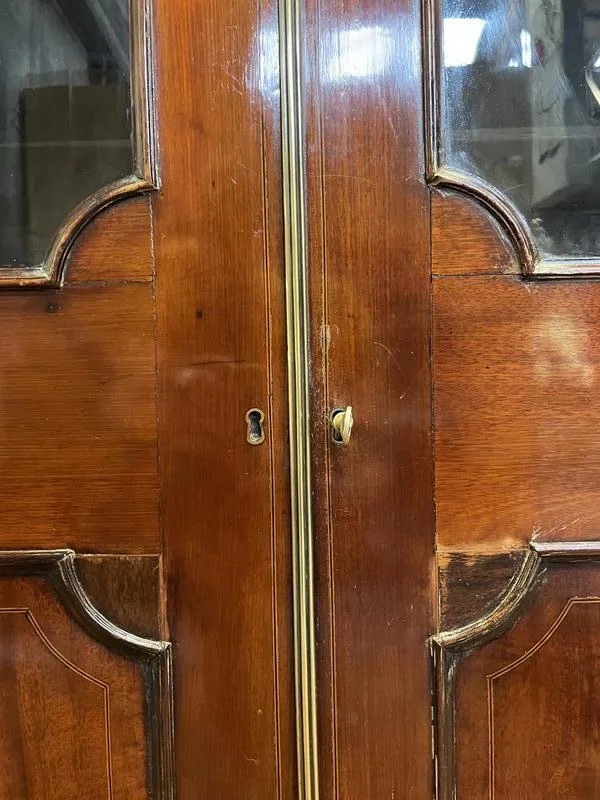 Bibliothèque - Vitrine anglaise en acajou