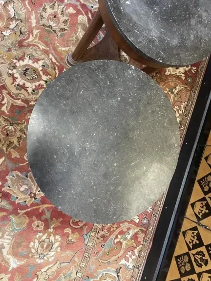 Pair of bedside tables - pedestal tables - Empire end tables