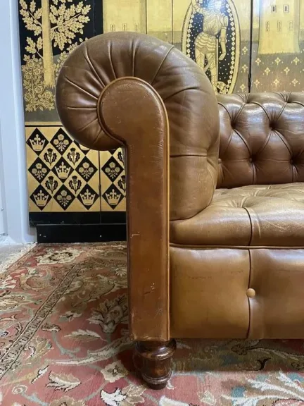 Chesterfield Leather Sofa
