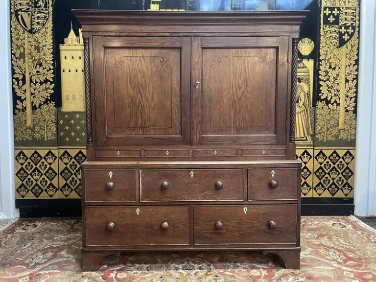 Commode - Buffet Meuble de métier anglais en chêne