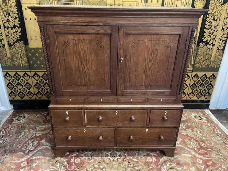 Commode - Buffet Meuble de métier anglais en chêne