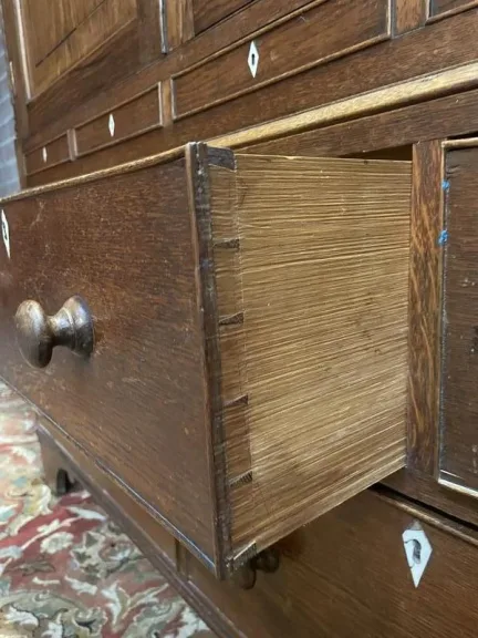Commode - Buffet Meuble de métier anglais en chêne