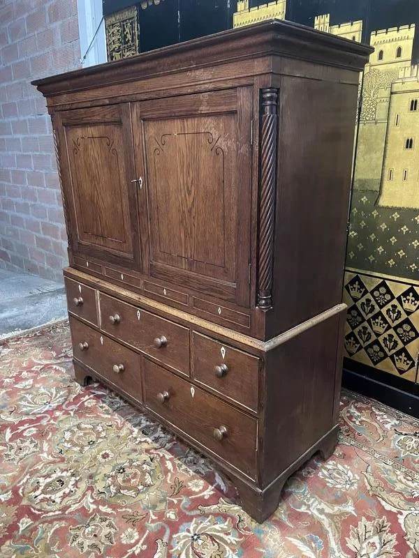 Commode - Buffet Meuble de métier anglais en chêne