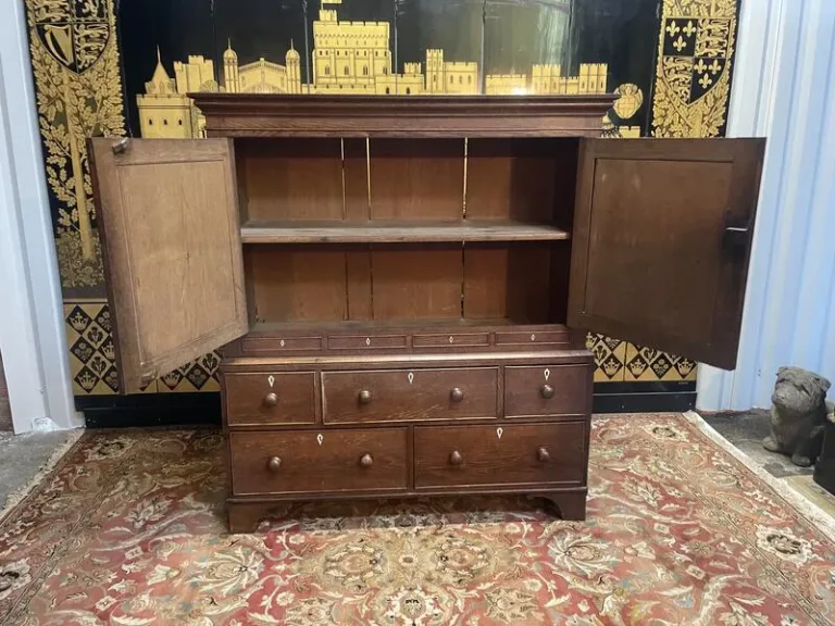 Commode - Buffet Meuble de métier anglais en chêne