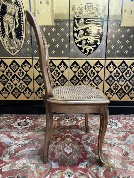 Set of 6 Louis Philippe caned chairs