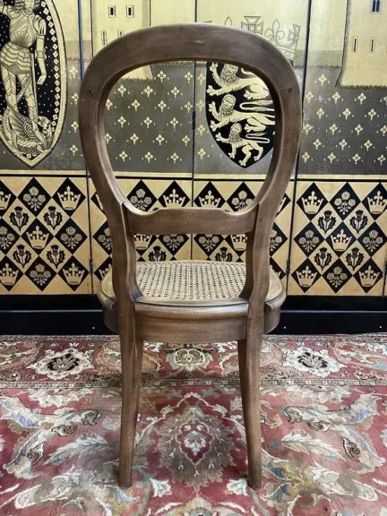 Set of 6 Louis Philippe caned chairs