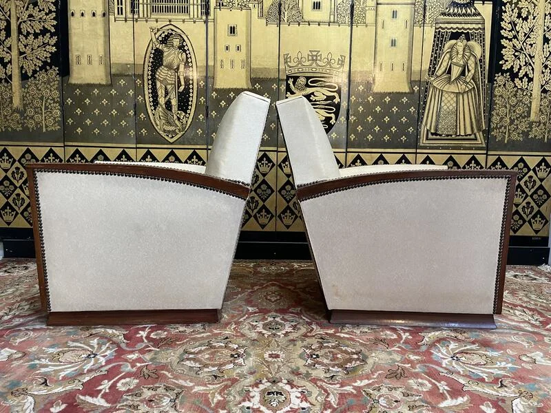 Salon époque Art Déco canapé et paire de fauteuils