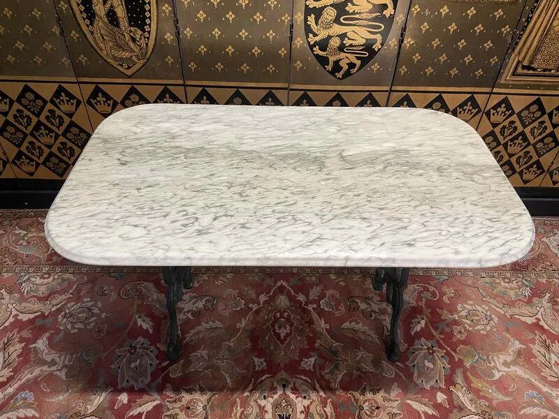 Art Nouveau marble bistro table