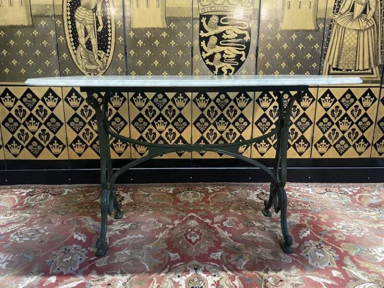 Art Nouveau marble bistro table