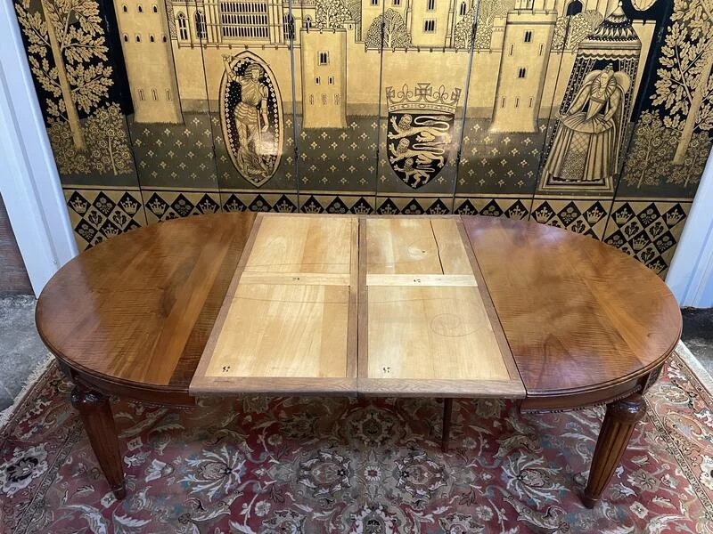Louis XVI style oval dining table
