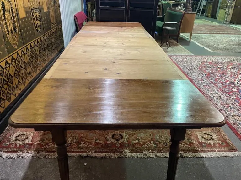 Table à manger de ferme Louis Philippe en chêne massif
