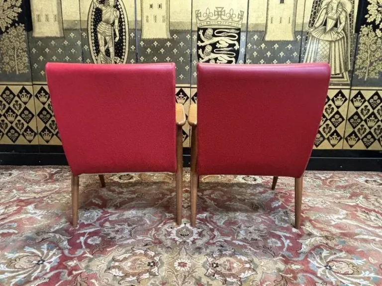 Pair of grasshopper armchairs 1950