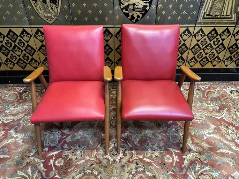 Pair of grasshopper armchairs 1950