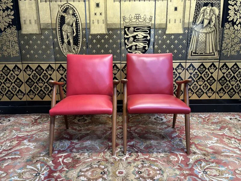 Paire de fauteuils sauterelle 1950