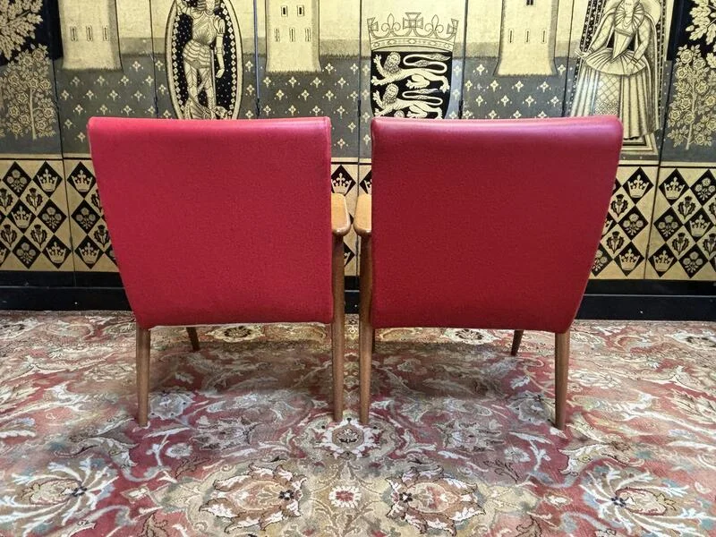 Paire de fauteuils sauterelle 1950